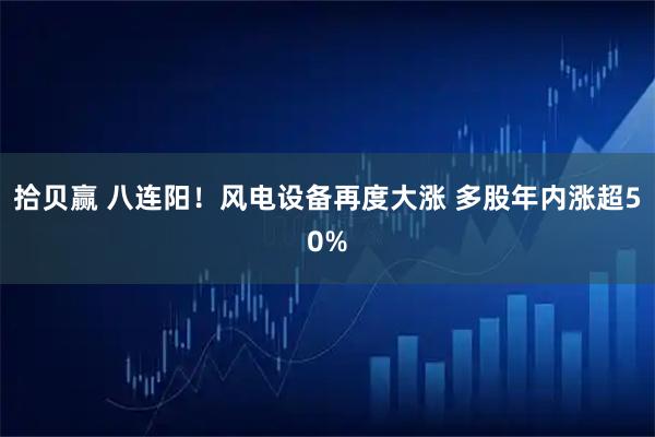 拾贝赢 八连阳！风电设备再度大涨 多股年内涨超50%
