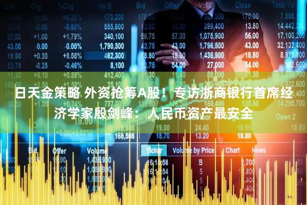 日天金策略 外资抢筹A股！专访浙商银行首席经济学家殷剑峰：人民币资产最安全