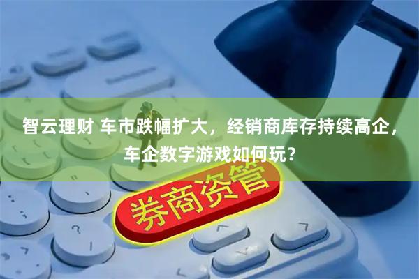 智云理财 车市跌幅扩大，经销商库存持续高企，车企数字游戏如何玩？