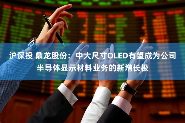 沪深投 鼎龙股份：中大尺寸OLED有望成为公司半导体显示材料业务的新增长极